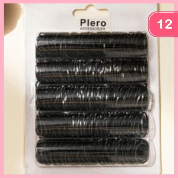 RUBBER HAIR TIE (12 UNITS)