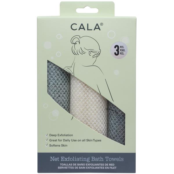 CALA EXFOLIATING BATH 3PC TOWELS SET