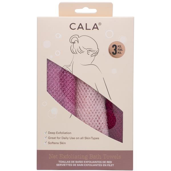CALA EXFOLIATING BATH 3PC TOWELS SET