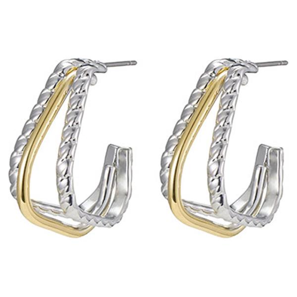 TWO TONE EARRING