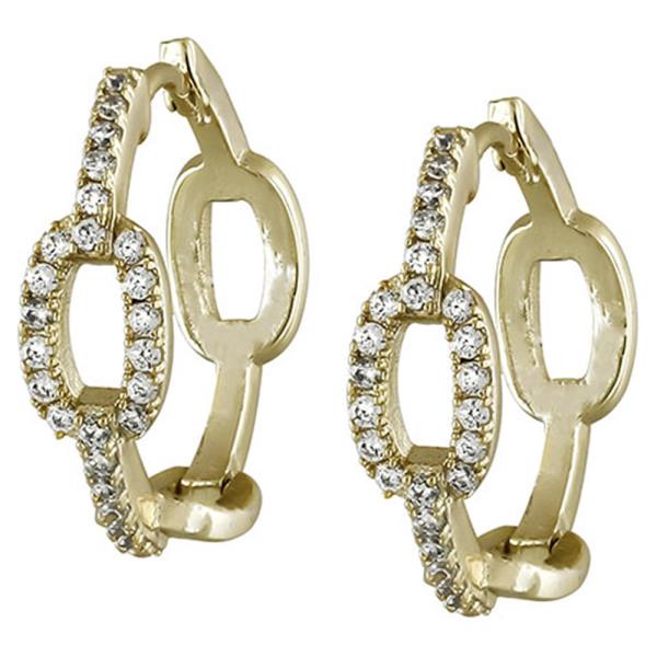 CZ HUGGIE EARRING