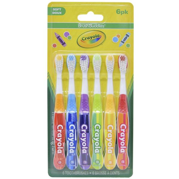 CRAYOLA 6PC TOOTHBRUSH