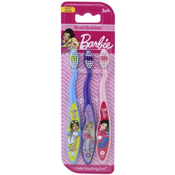 BARBIE 3PC TOOTHBRUSH