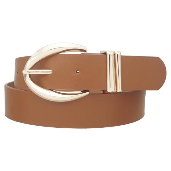 POINT OVAL BUCKLE W/FLUID DOUBLE LOOP BELT