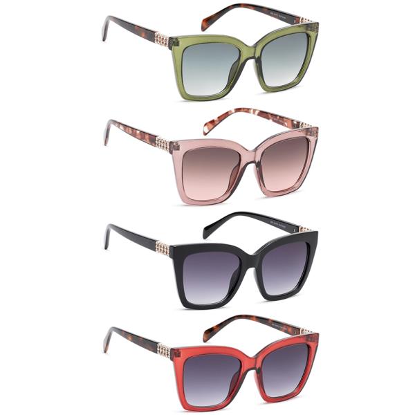 SQUARE CAT EYE DESIGN SUNGLASSES 1DZ