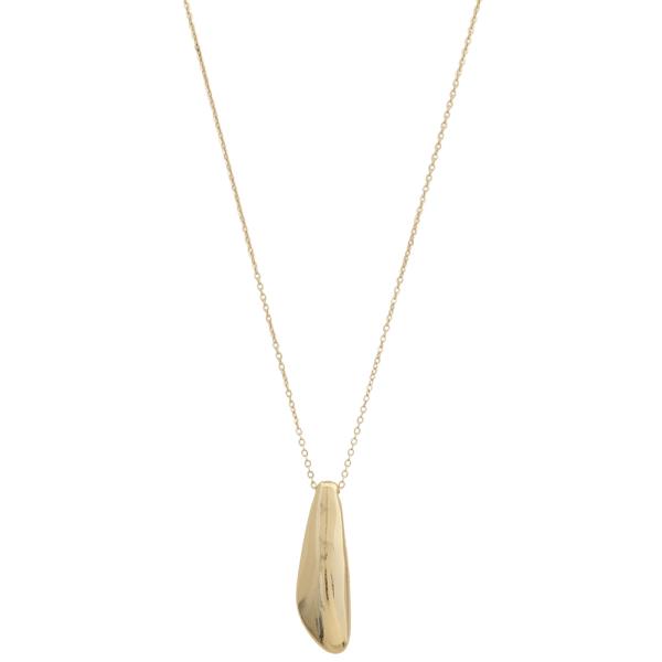 SODAJO UNIQUE SCULPTURE DROP PENDANT CHAIN NECKLACE