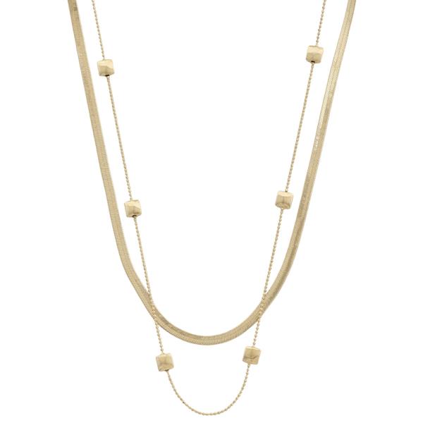 SODAJO DOUBLE LAYER FASHION NECKLACE