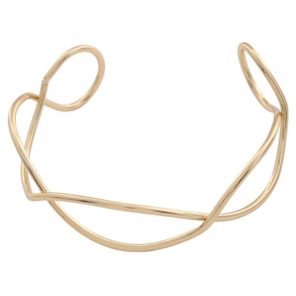 SODAJO GOLD DIPPED METAL CUFF BRACELET