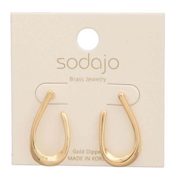 SODAJO GOLD DIPPED DROP POST EARRING