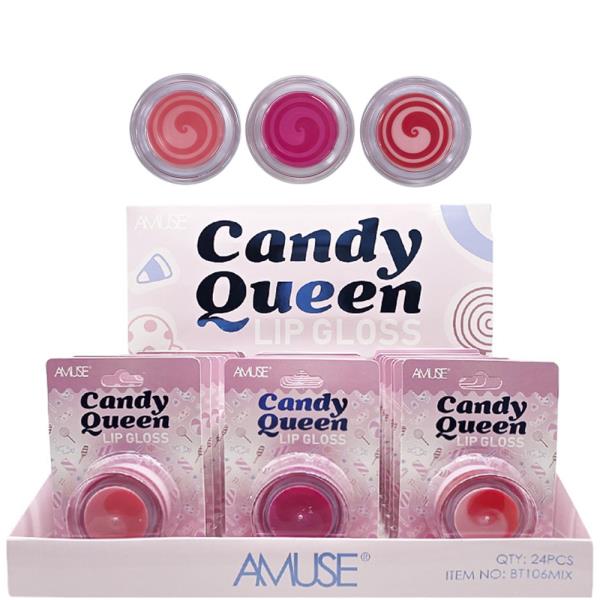 AMUSE CANDY QUEEN LIP GLOSS (24 UNITS)