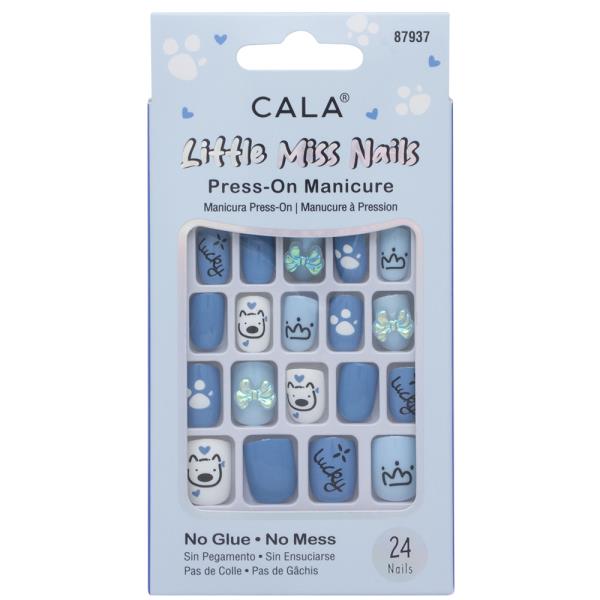 CALA LITTLE MISS NAILS PRESS ON MANICURE NAIL DECORATION SET