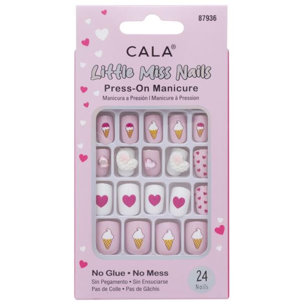 CALA LITTLE MISS NAILS PRESS ON MANICURE NAIL DECORATION SET