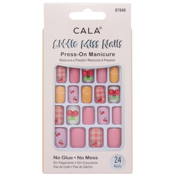 CALA LITTLE MISS NAILS PRESS ON MANICURE NAIL DECORATION SET