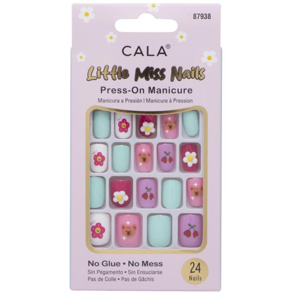 CALA LITTLE MISS NAILS PRESS ON MANICURE NAIL DECORATION SET