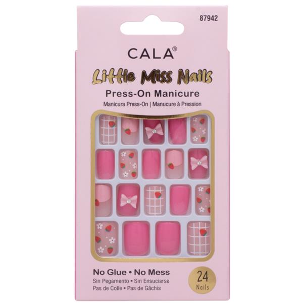 CALA LITTLE MISS NAILS PRESS ON MANICURE NAIL DECORATION SET
