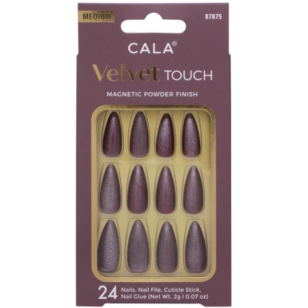 CALA VELVET TOUCH MAGNETIC POWDER FINISH MEDIUM NAIL DECORATION SET