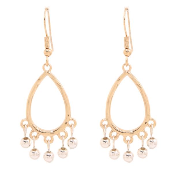 TEARDROP MULTI BEAD DANGLE EARRING