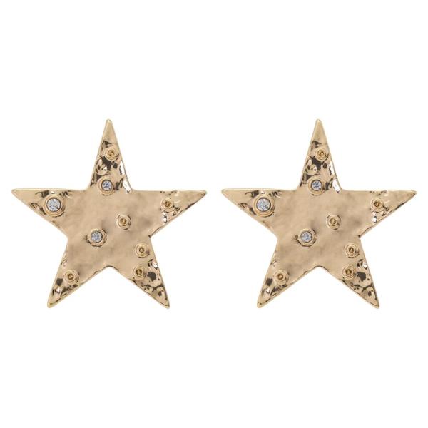 RHINESTONE STAR STUD EARRING
