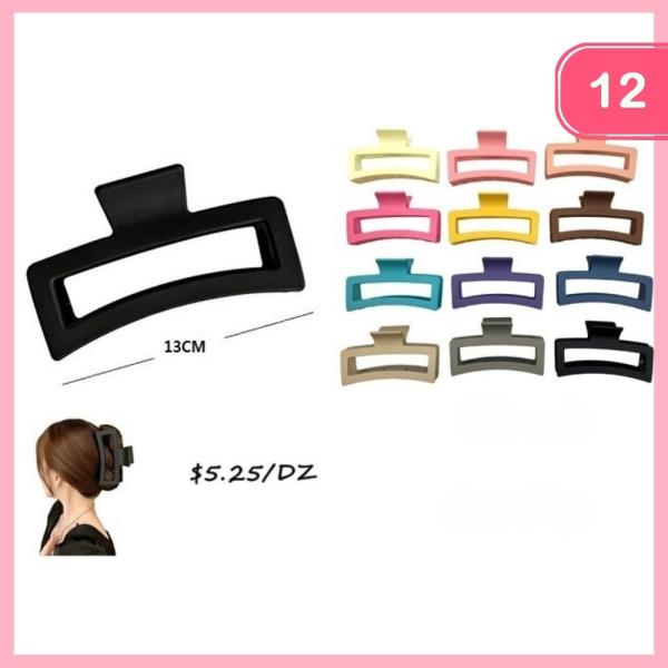 HAIR  CLAW CLIP SET (12 UNITS)