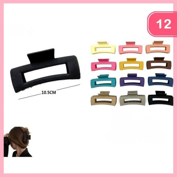 HAIR CLAW CLIP SET (12 UNITS)