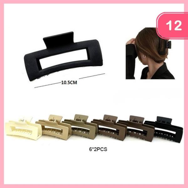 HAIR CLAW CLIP SET (12 UNITS)