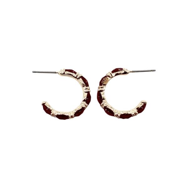 BAGUETTE HOOP EARRINGS