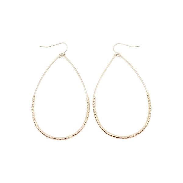 METAL TEARDROP DANGLE EARRING