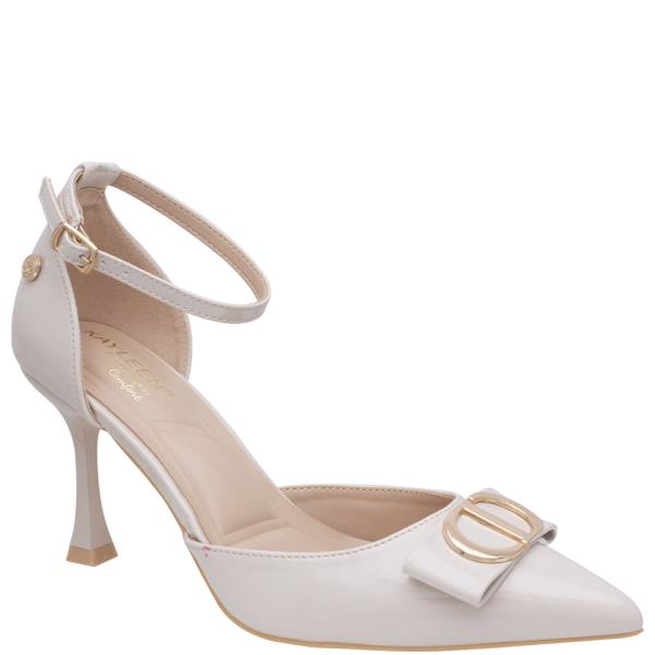 ETA-7DAYS ANKLE STRAP CLOSE TOE HEEL W GOLD LOGO