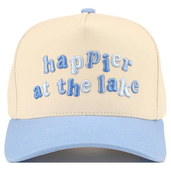 CC HAPPIER AT THE LAKE TRUCKER HAT