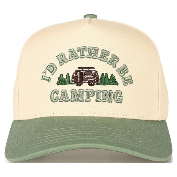CC ID RATHER BE CAMPING TRUCKER HAT