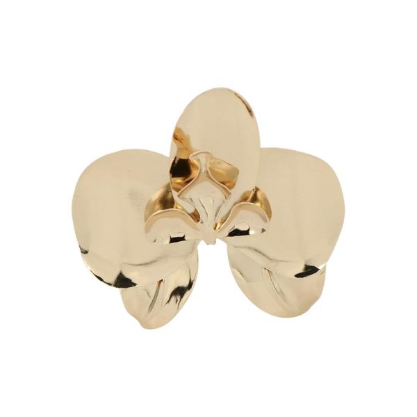BIG METAL FLOWER BROOCH