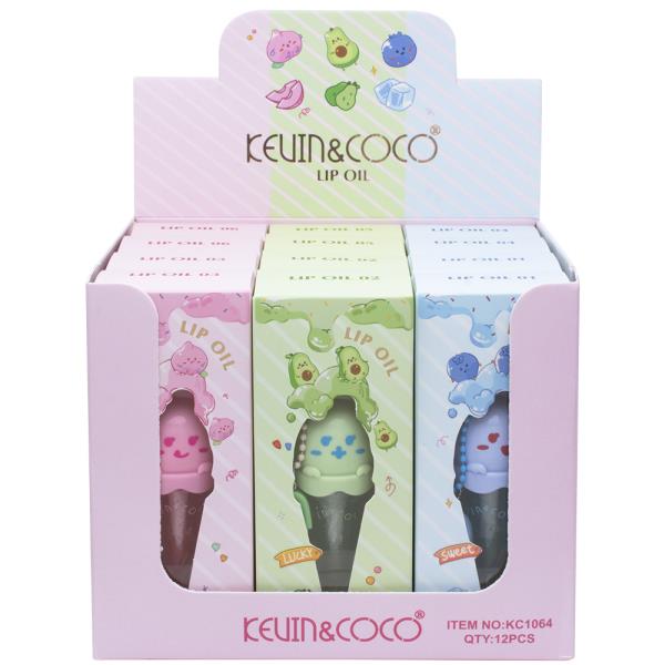 KEVIN AND COCO CUTE LIP OIL (12 UNITS)