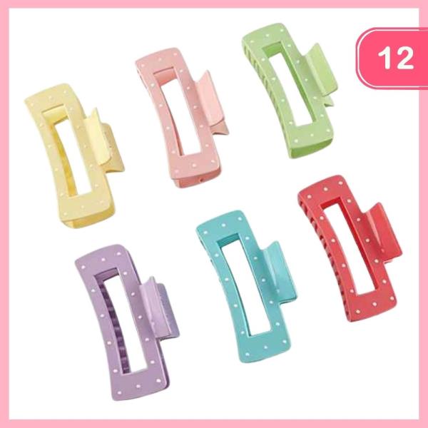 POLKA DOT HAIR CLAW CLIP (12 UNITS)