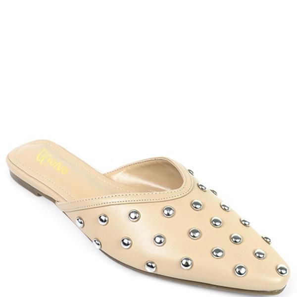 STUDDED POINTY SLIDE