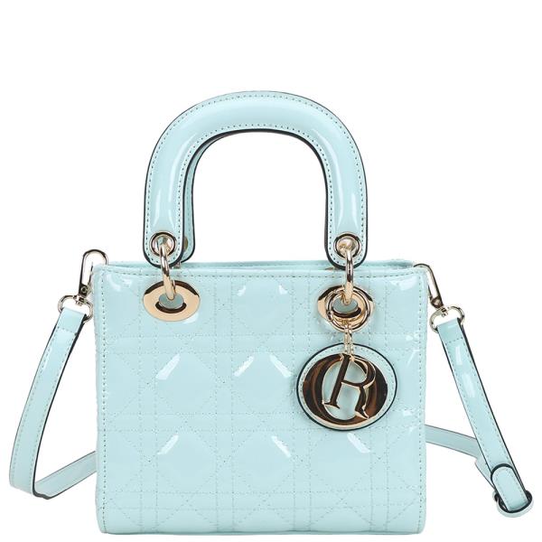 QUILTED FASHION HANDLE SATCHEL BAG