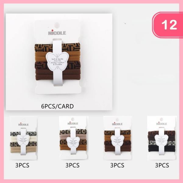HAIR TIES (12 UNITS)