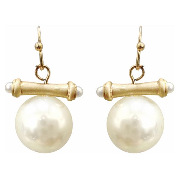 PEARL BAR DROP EARRING