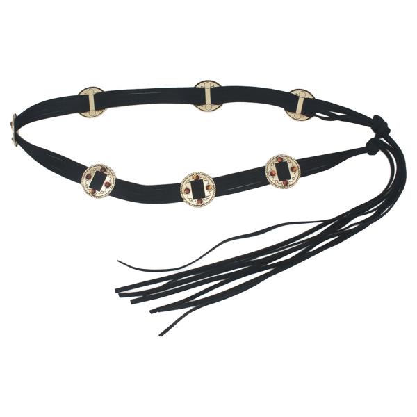 VINTAGE SLIDER BOHO FRINGE HIP BELT