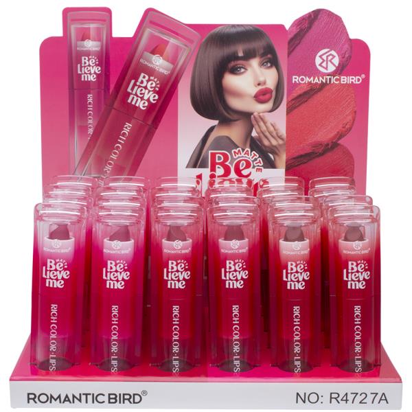 ROMANTIC BIRD BELIEVE ME MATTE LIPSTICK (24 UNITS)