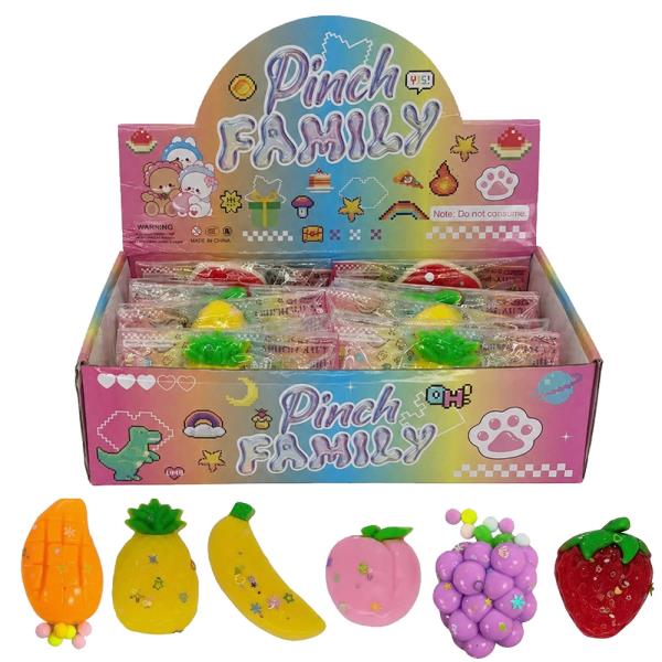 FRUIT SQUISHY SQUEEZE TOY (12 UNITS)