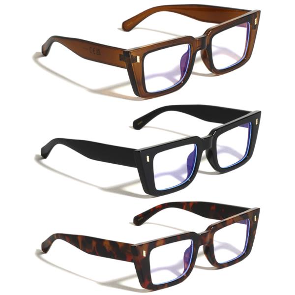 GEOMETRIC CAT EYE BLUE LIGHT GLASSES 1DZ