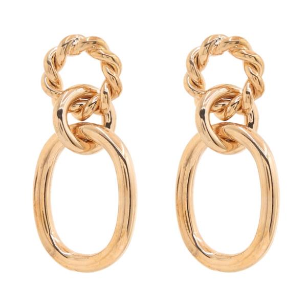 SODAJO GOLD DIPPED MULTI RING LINK DROP EARRING