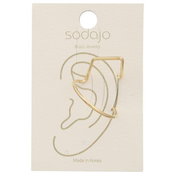 SODAJO GEOMETRIC DESIGN EAR CUFF