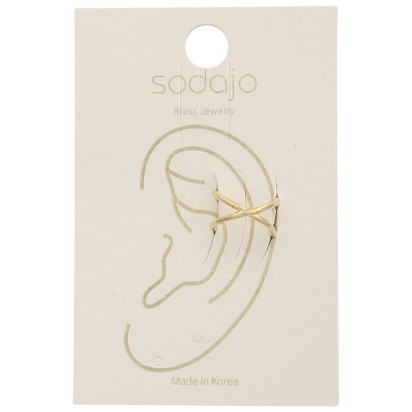 SODAJO CRISS CROSS DESIGN EAR CUFF