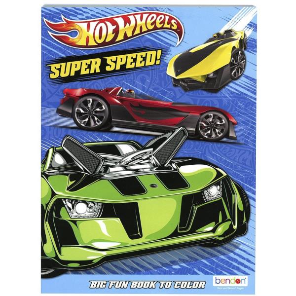 HOT WHEELS 80PG COLORING BOOK