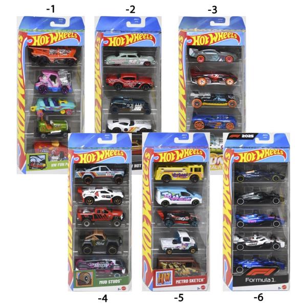 HOT WHEELS ASSORTED 5PK SET