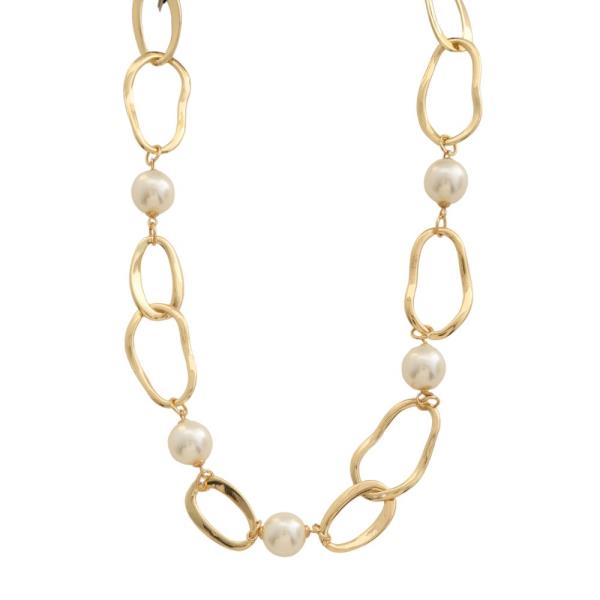 CHAIN LINKED W PEARL