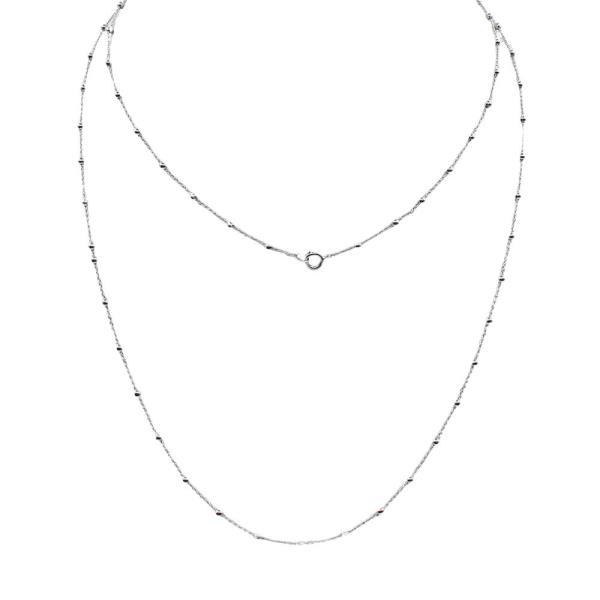 LAYERED BALL CHAIN NECKLACE