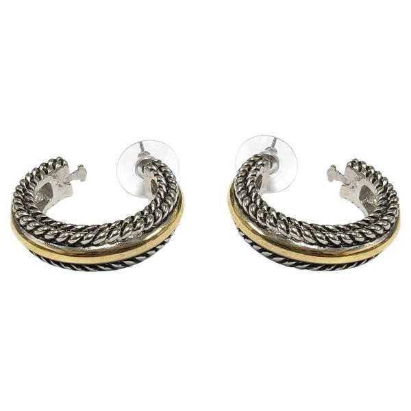 ROPE SIDE HOOP EARRING