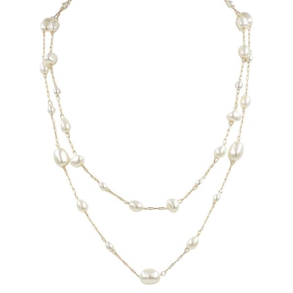 LAYERED PEARL NECKLACE